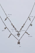 Charm necklace silver