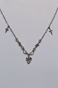 Charm necklace silver