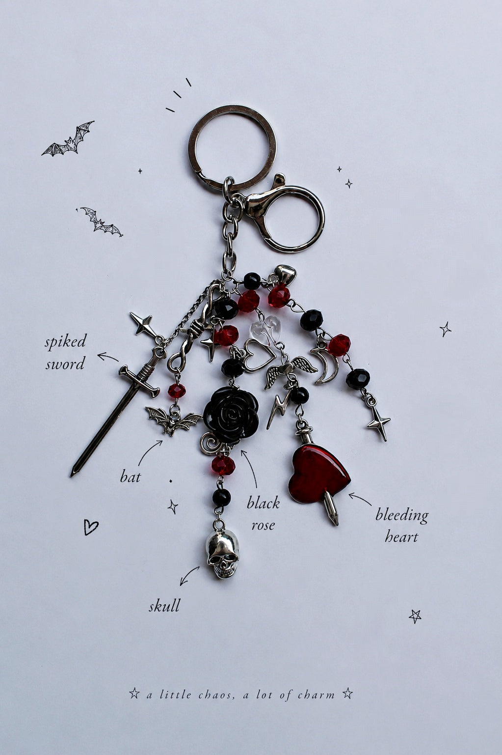 Crimson choas keychain