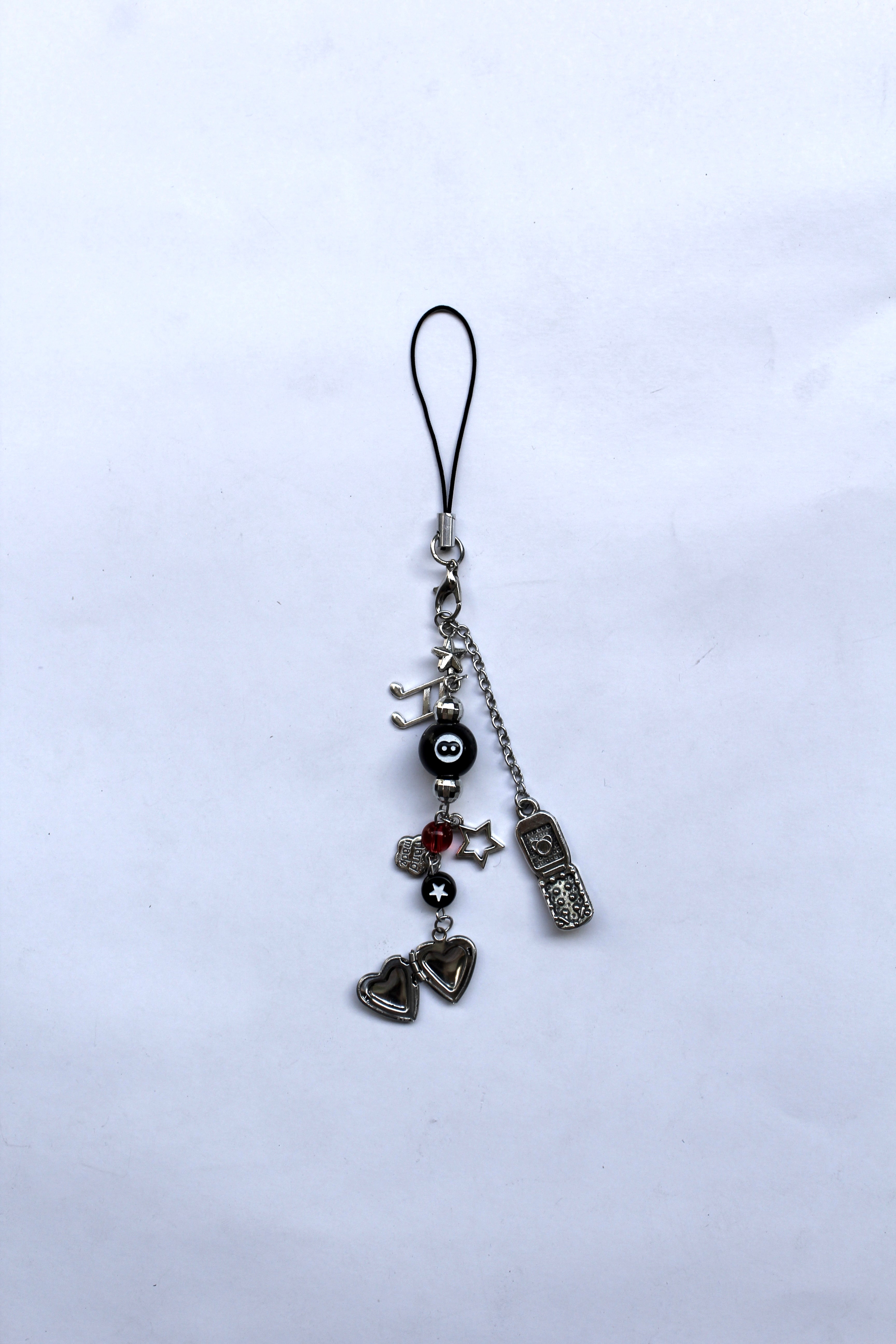 openable heart phone charms