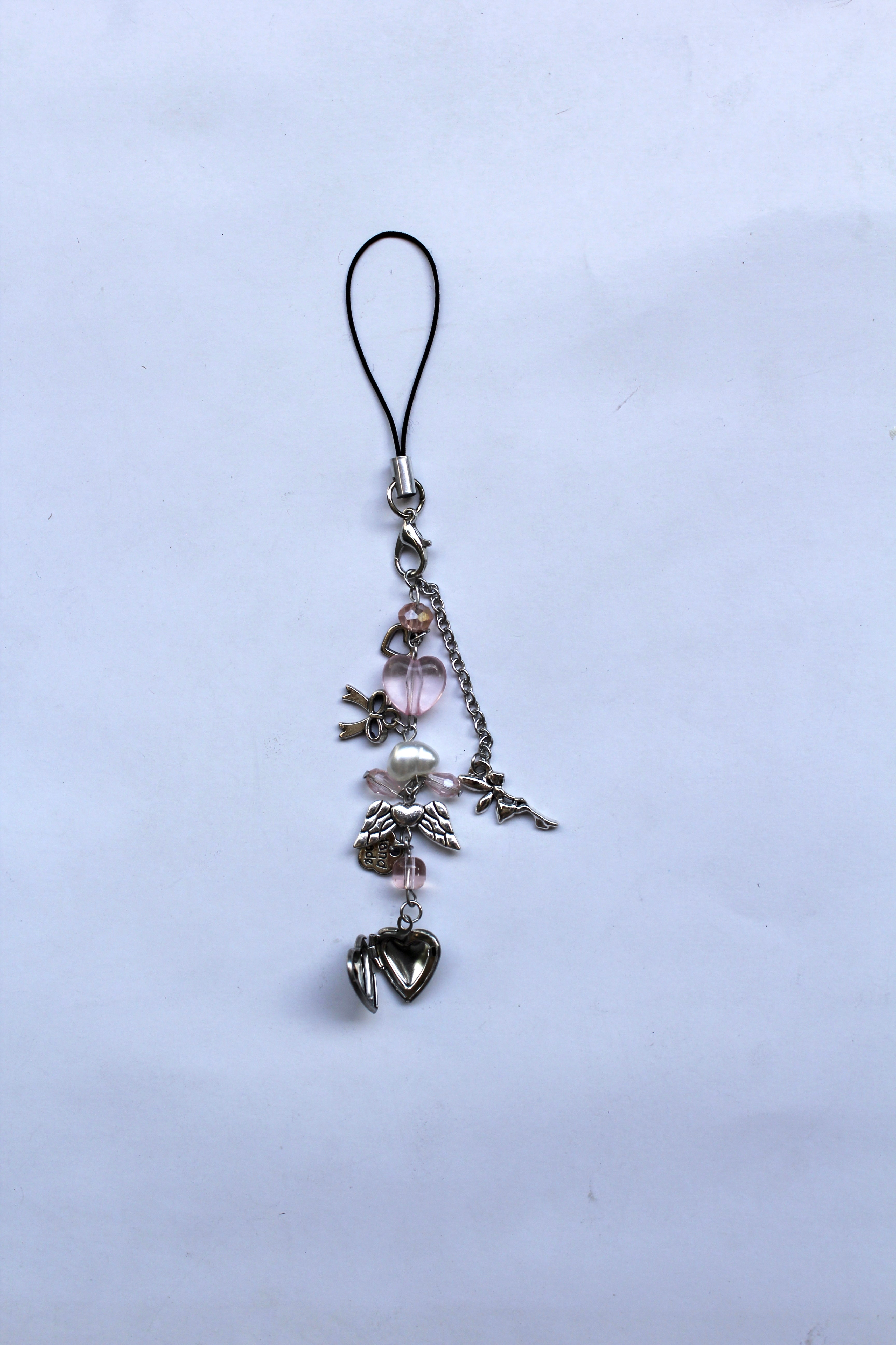 openable heart phone charms