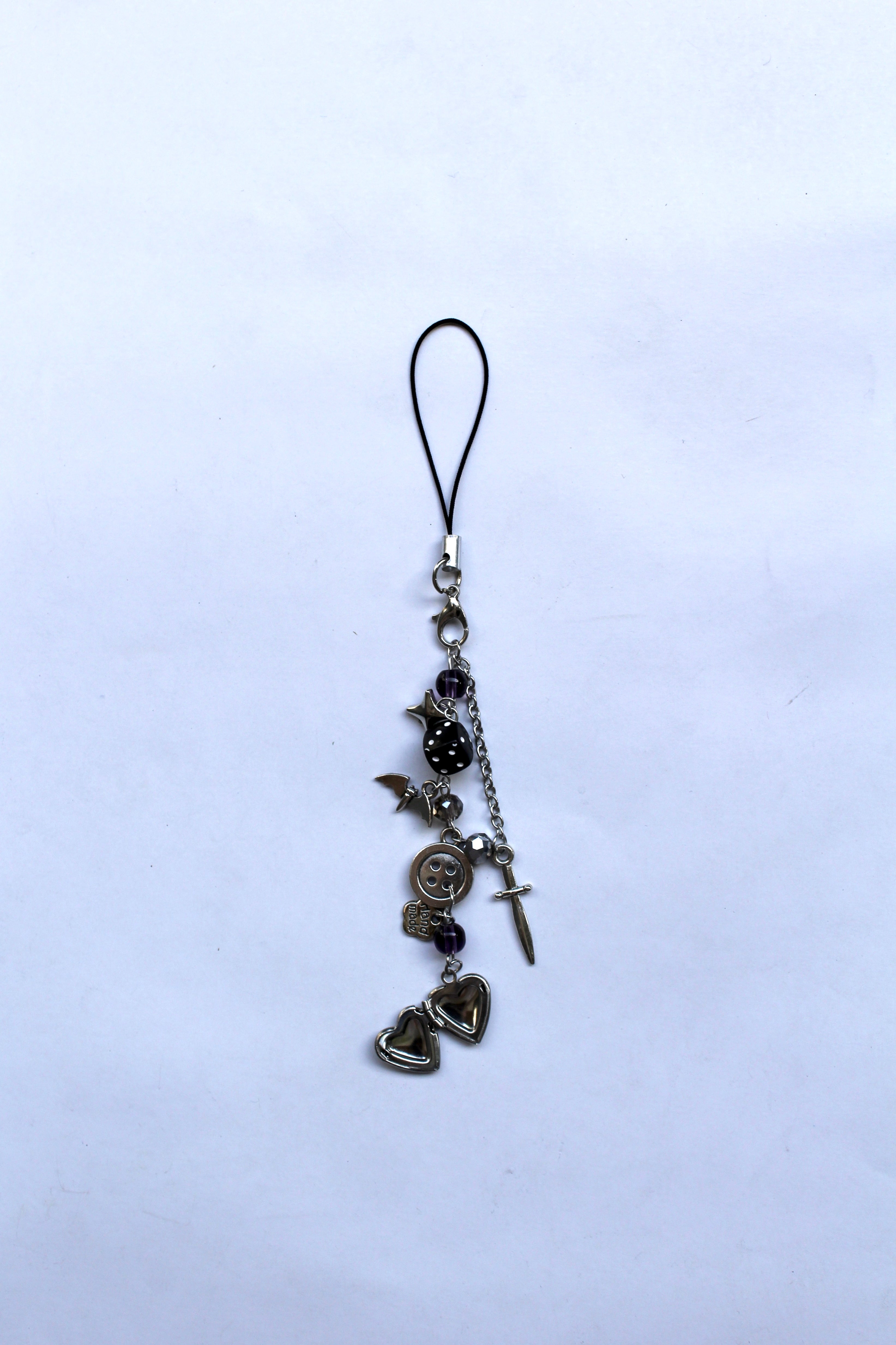 openable heart phone charms