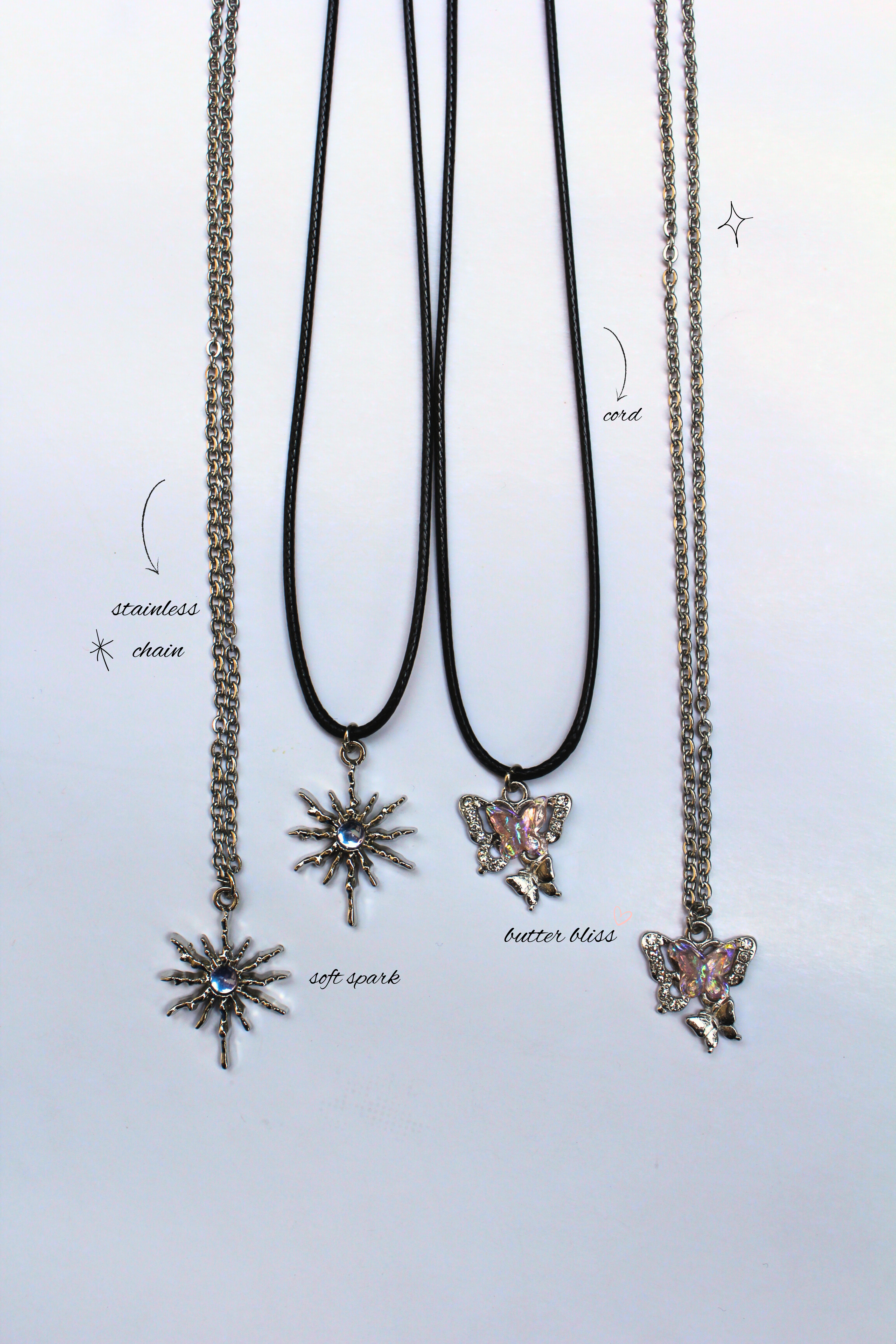 soft spark butter bliss pendants