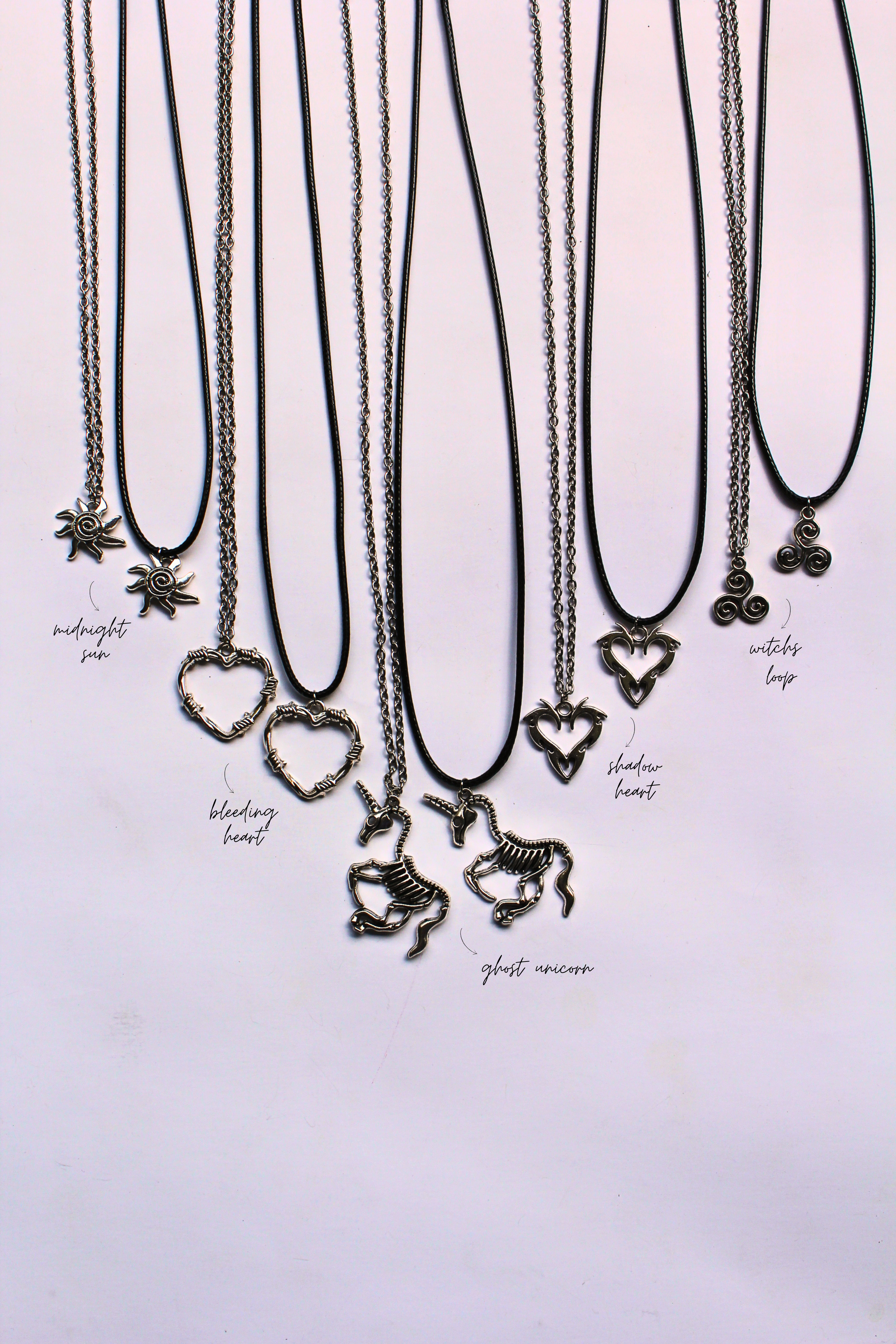 Dark Relics pendants/chains